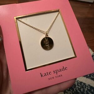 Kate Spade Gold “B” Initial Pendant Necklace